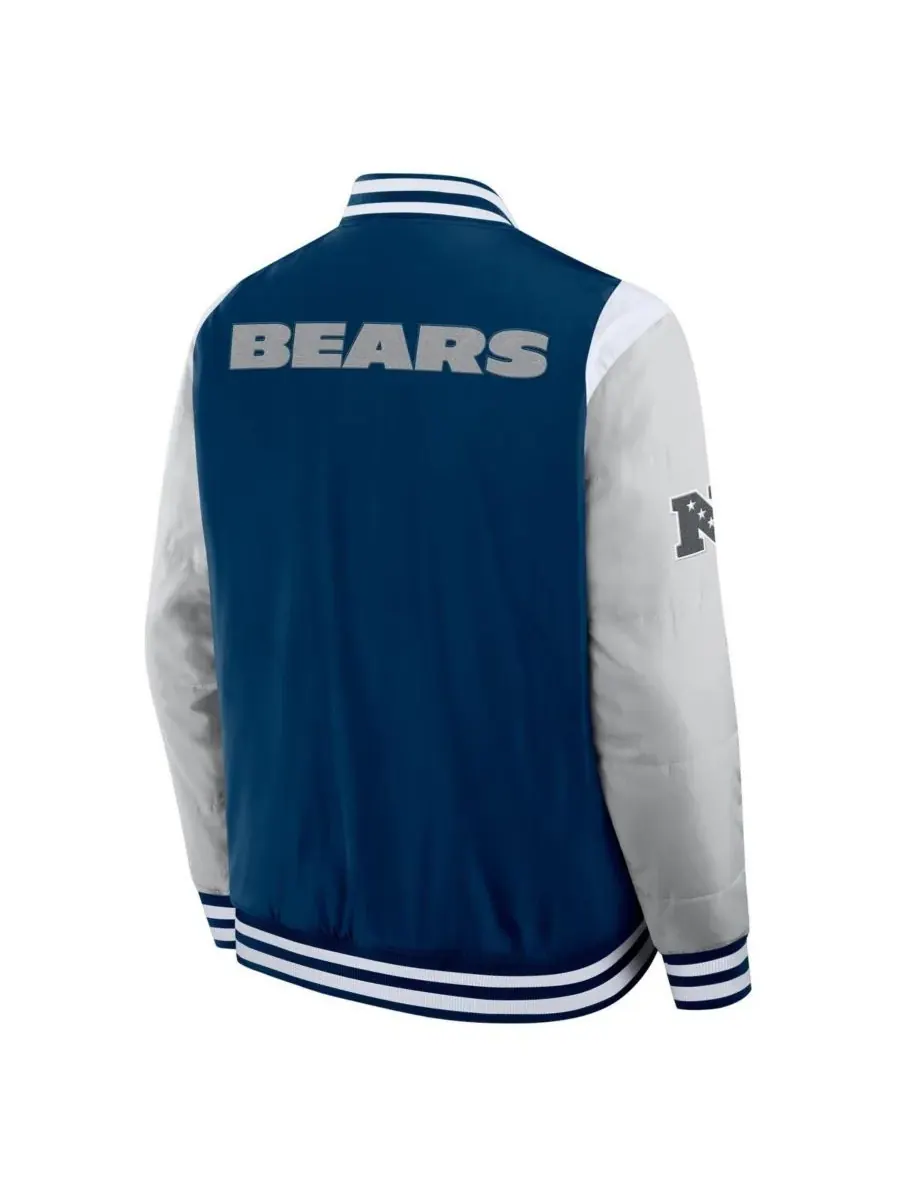 Fanatics Мужская и женская темно-синяя куртка Chicago Bears Elements Elite с застежкой на кнопках — изображение 3 из 3