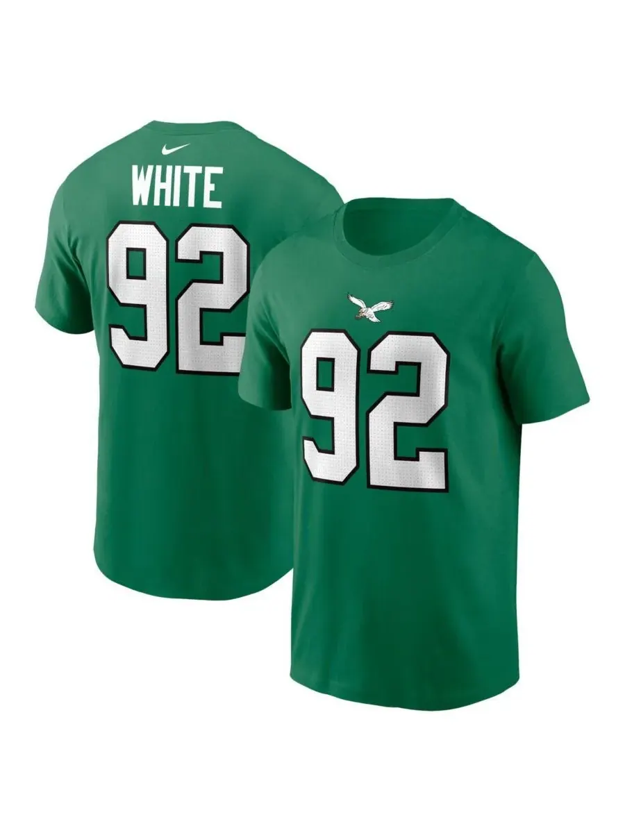 Nike Мужская футболка Reggie White Kelly-Green Philadelphia Eagles с именем и номером игрока