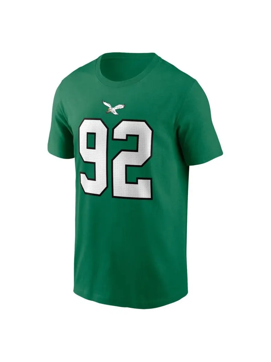 Nike Мужская футболка Reggie White Kelly-Green Philadelphia Eagles с именем и номером игрока — изображение 3 из 3, зеленый