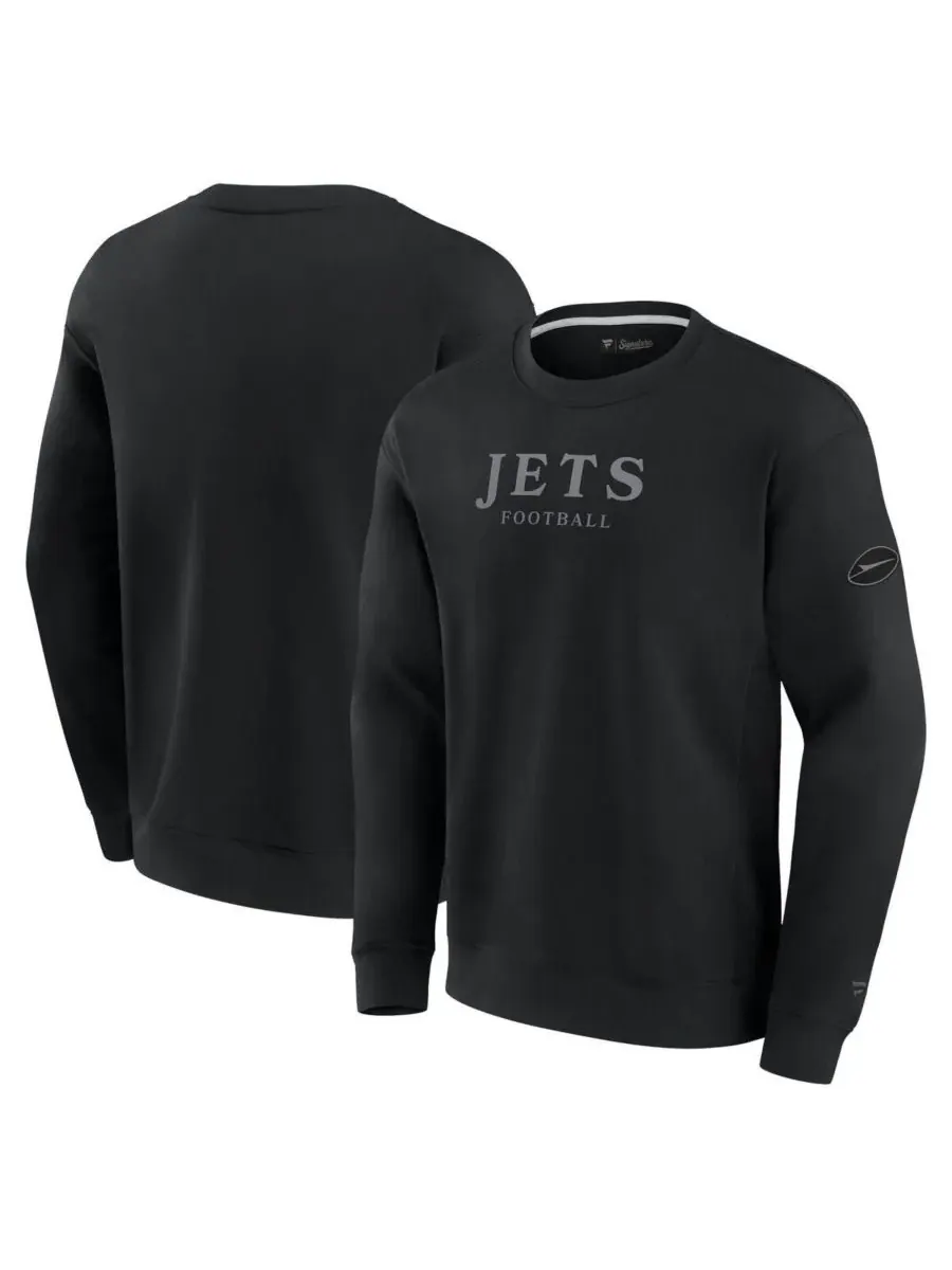 Fanatics Мужская и женская черная флисовая толстовка New York Jets Elements Unlimited