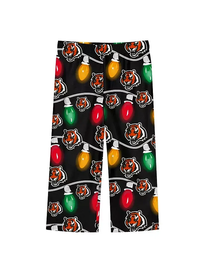Пижамный комплект из двух предметов с длинными рукавами Cincinnati Bengals Garland Holiday для — изображение 2 из 3