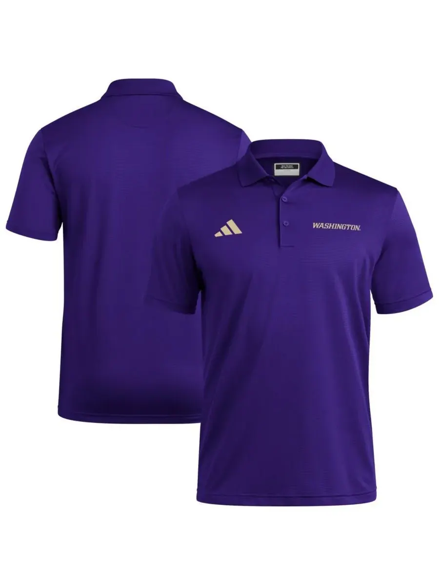 Adidas Мужская фиолетовая поло-рубашка Washington Huskies Ultimate 365 Ottoman