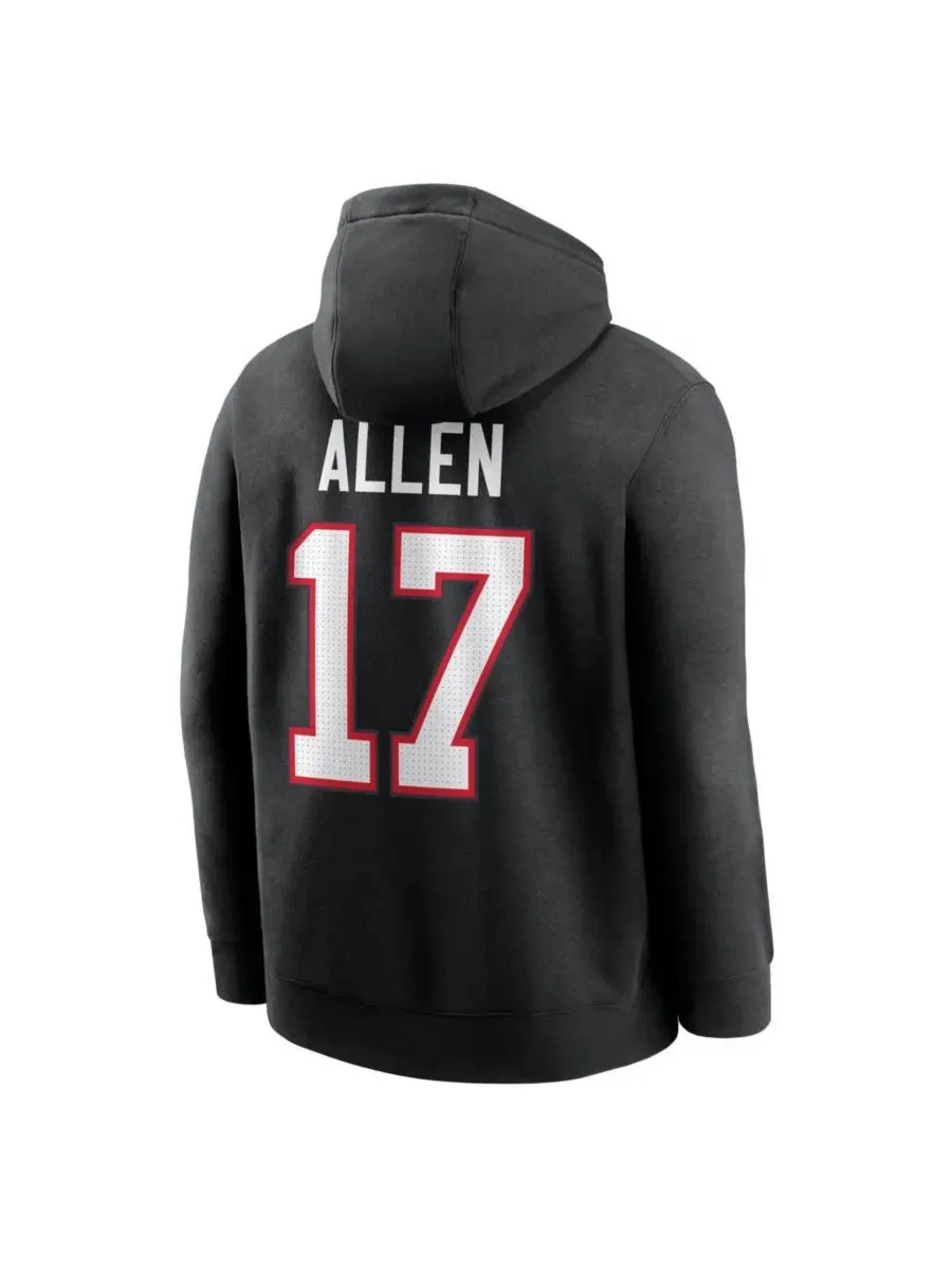 Худи из флиса с принтом Josh Allen Nike — изображение 3 из 3, черный