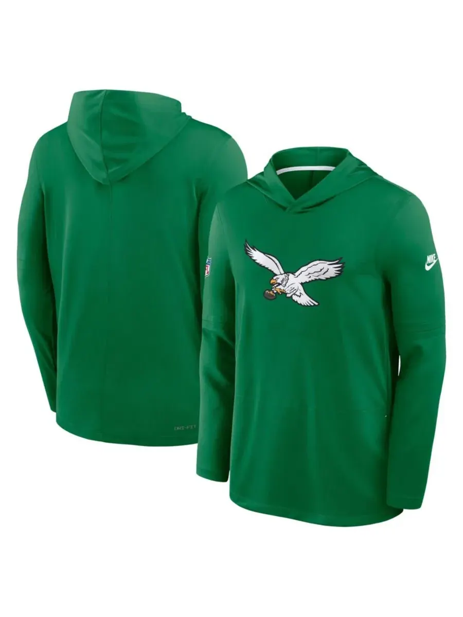 Худи с капюшоном с принтом Philadelphia Eagles Nike Dri-FIT
