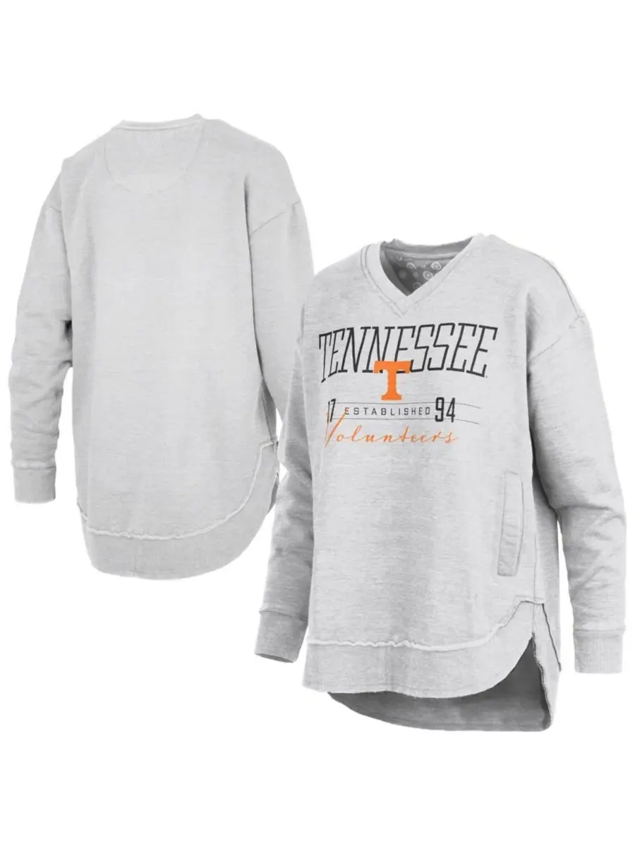 Женский пончо-свитшот с V-образным вырезом Tennessee Volunteers Marcus East Hall Poncho Pressbox