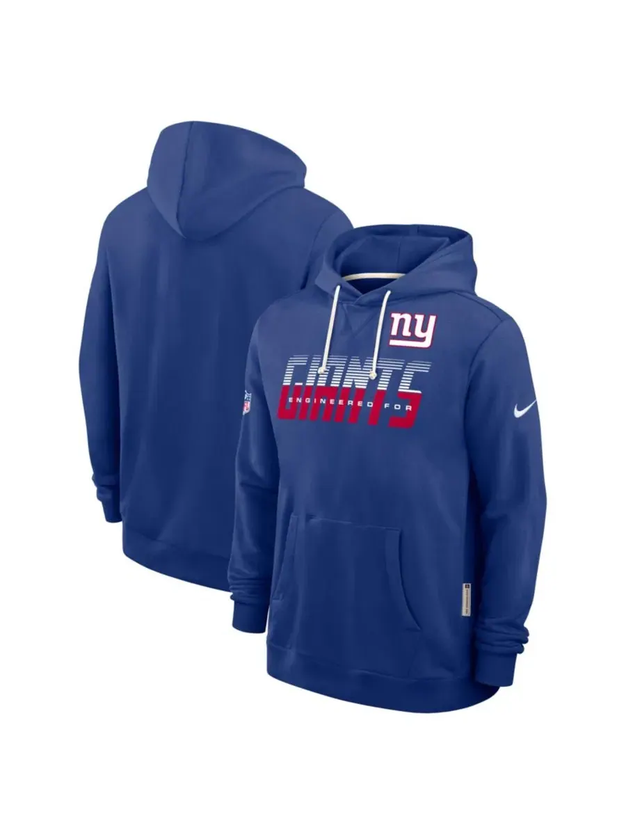 Худи с капюшоном, с флисовой тканью, New York Giants Sideline Standard Issue Dri-FIT Nike