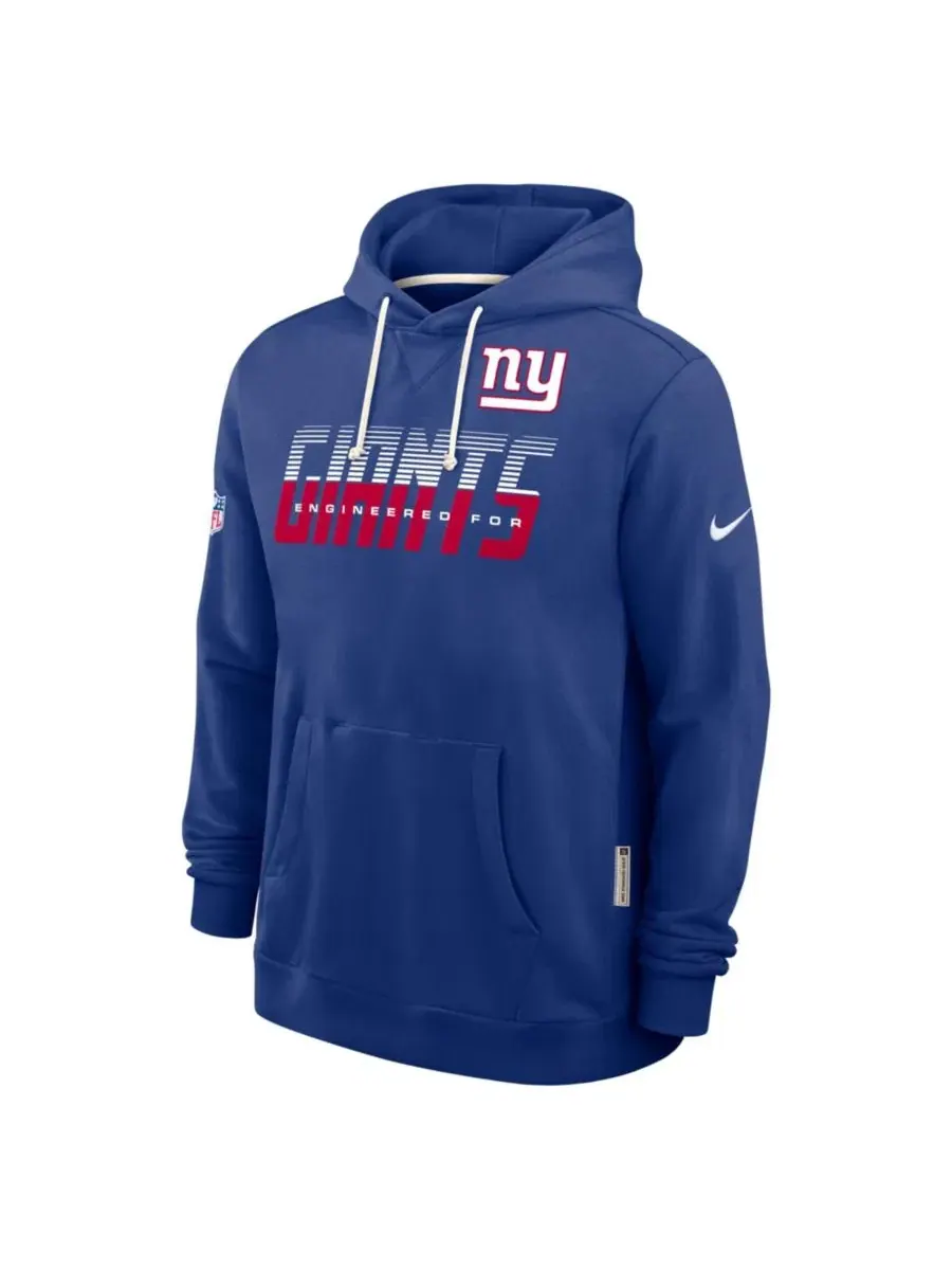 Худи с капюшоном, с флисовой тканью, New York Giants Sideline Standard Issue Dri-FIT Nike — изображение 2 из 3, королевский