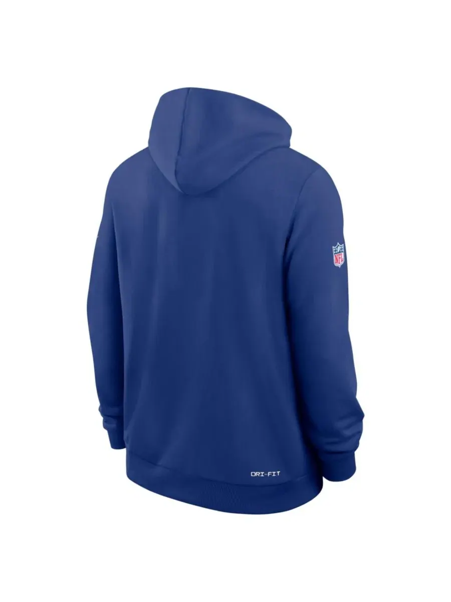 Худи с капюшоном, с флисовой тканью, New York Giants Sideline Standard Issue Dri-FIT Nike — изображение 3 из 3, королевский