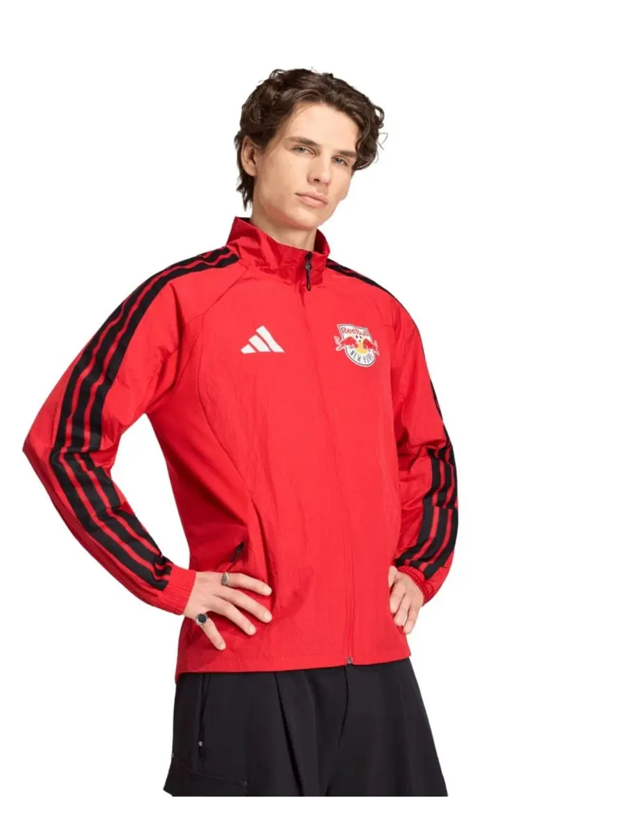 Ветровка-куртка Adidas New York Red Bulls 2026 Anthem Raglan Full-Zip