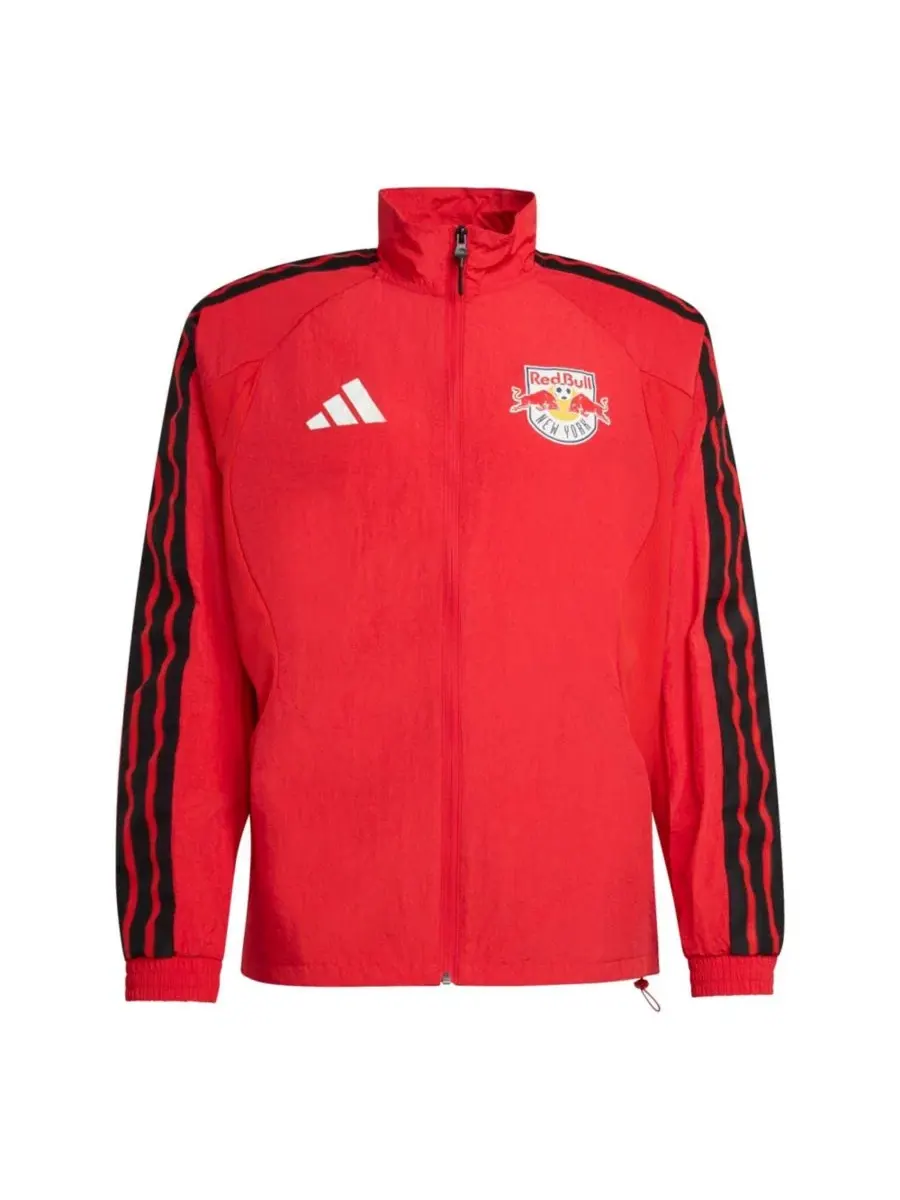 Ветровка-куртка Adidas New York Red Bulls 2026 Anthem Raglan Full-Zip — изображение 2 из 5, красный