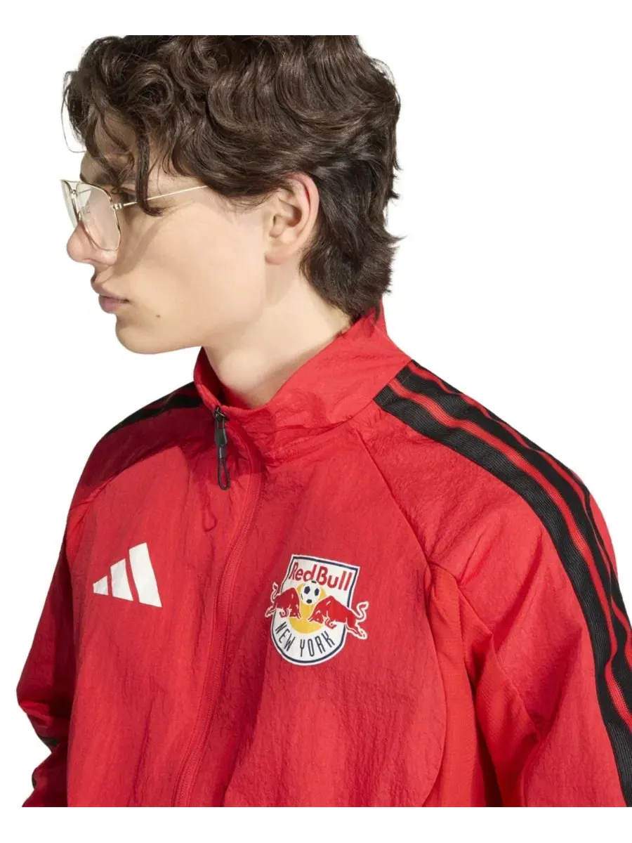 Ветровка-куртка Adidas New York Red Bulls 2026 Anthem Raglan Full-Zip — изображение 5 из 5, красный