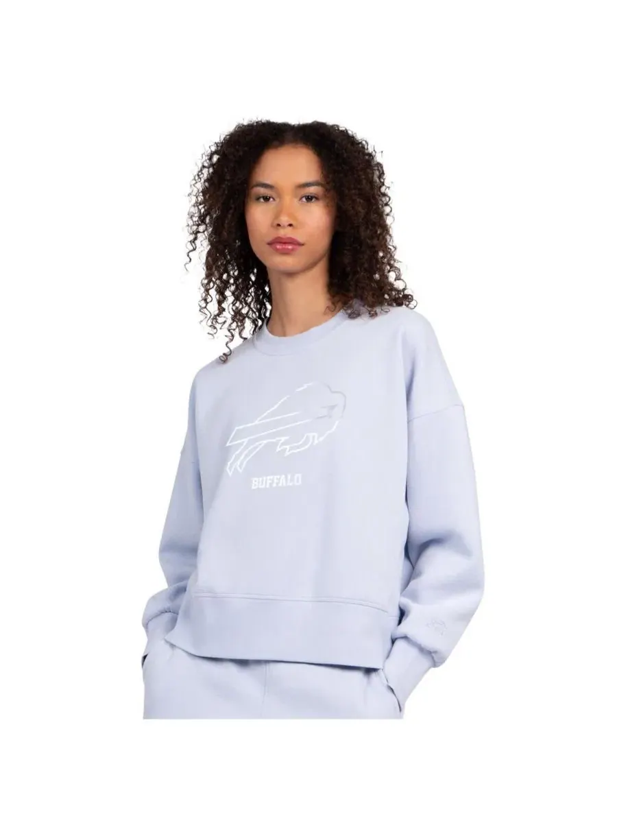 Женский свитшот из флиса с принтом Buffalo Bills Travel Pastels Boxy Fleece Starter