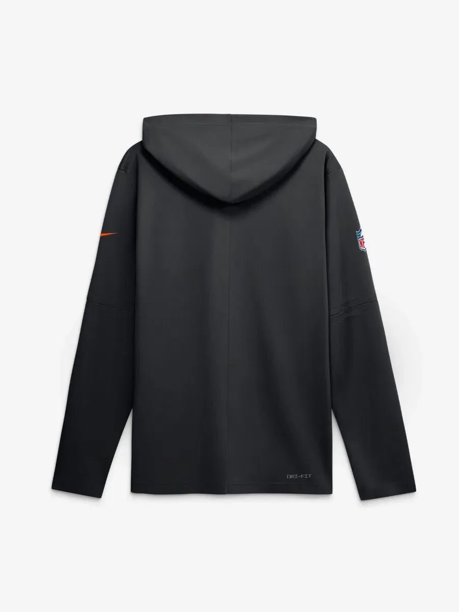 Толстовка с капюшоном и съемными рукавами Cincinnati Bengals Sideline Lightweight Dri-FIT Nike — изображение 2 из 2