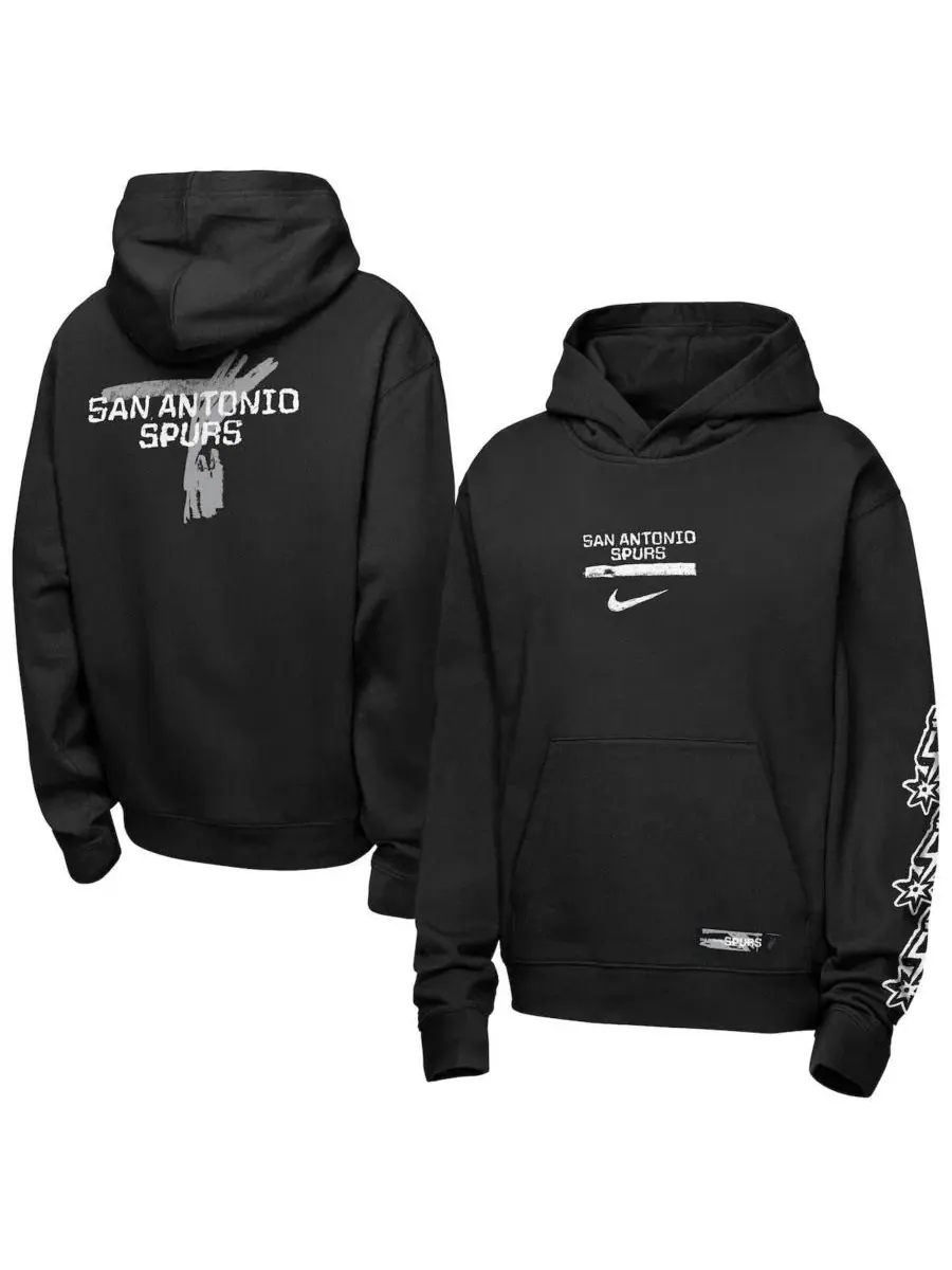 Худи с капюшоном с принтом Сан-Антонио Сперс Courtside Club Premiere Nike