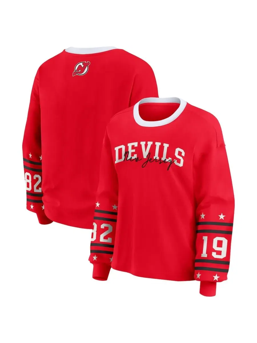 Футболка с длинным рукавом New Jersey Devils WEAR by Erin Andrews
