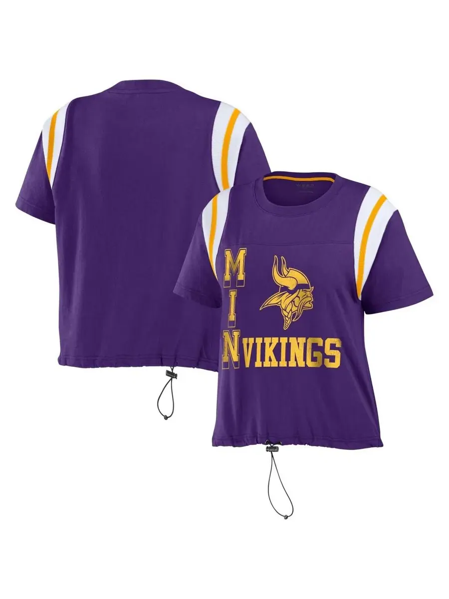 Футболка женская с принтом Minnesota Vikings WEAR by Erin Andrews