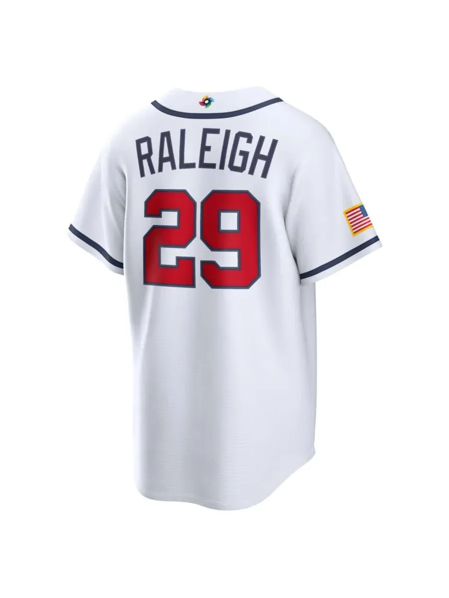 Джерси домашнее Cal Raleigh White USA Baseball 2026 World Baseball Classic Stadium Jersey Nike — изображение 2 из 3, белый