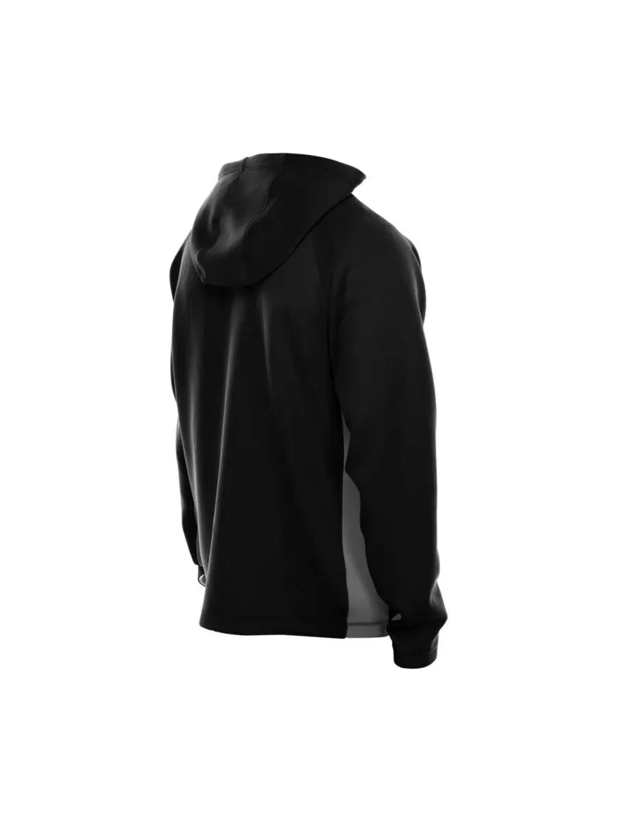 New Era Мужская черная толстовка с капюшоном на молнии Las Vegas Raiders Combine Authentic Raglan — изображение 3 из 3