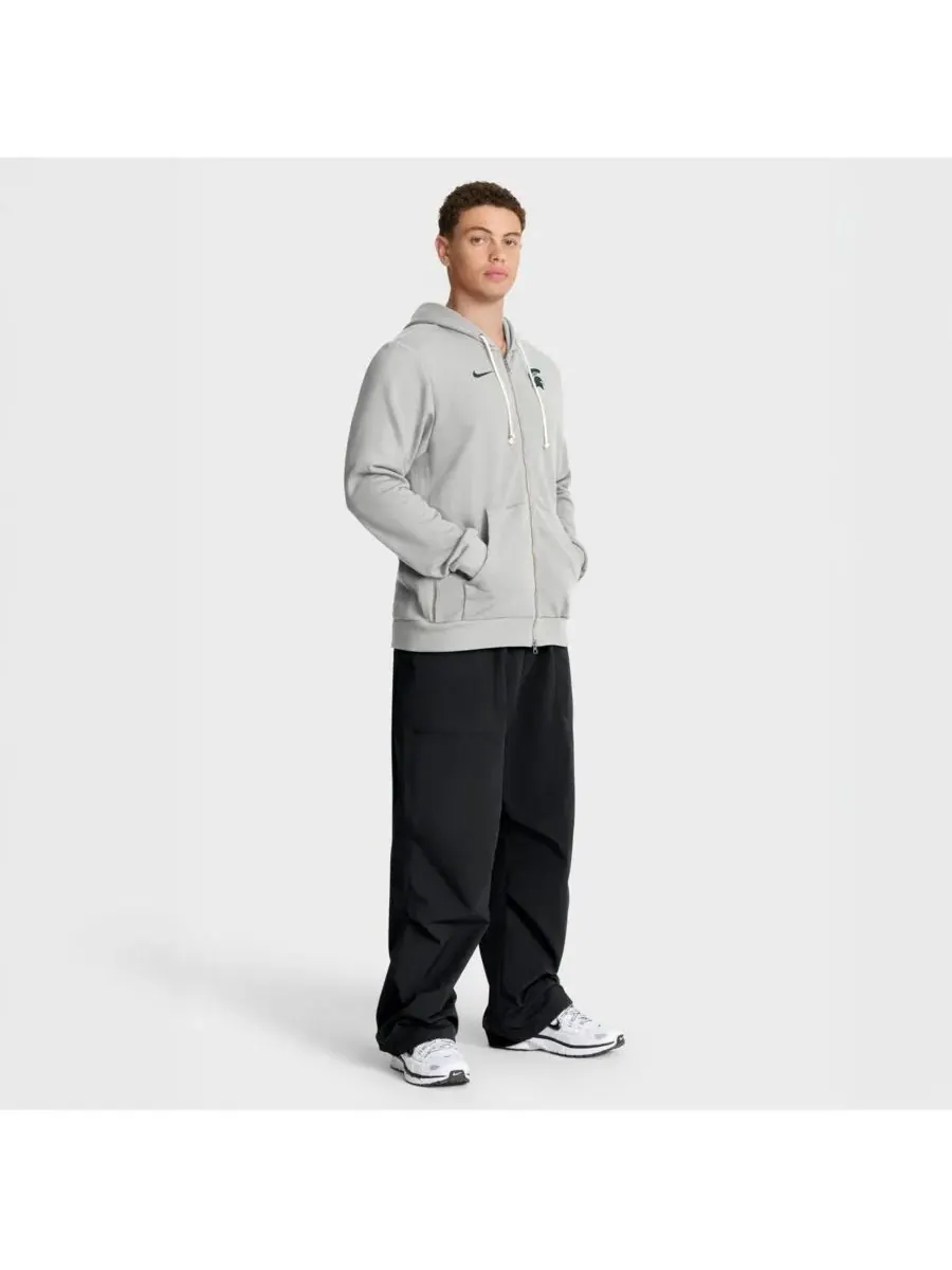 Nike Мужская серая толстовка на молнии Michigan State Spartans 2025 Sideline Standard Issue Dri-FIT — изображение 5 из 5