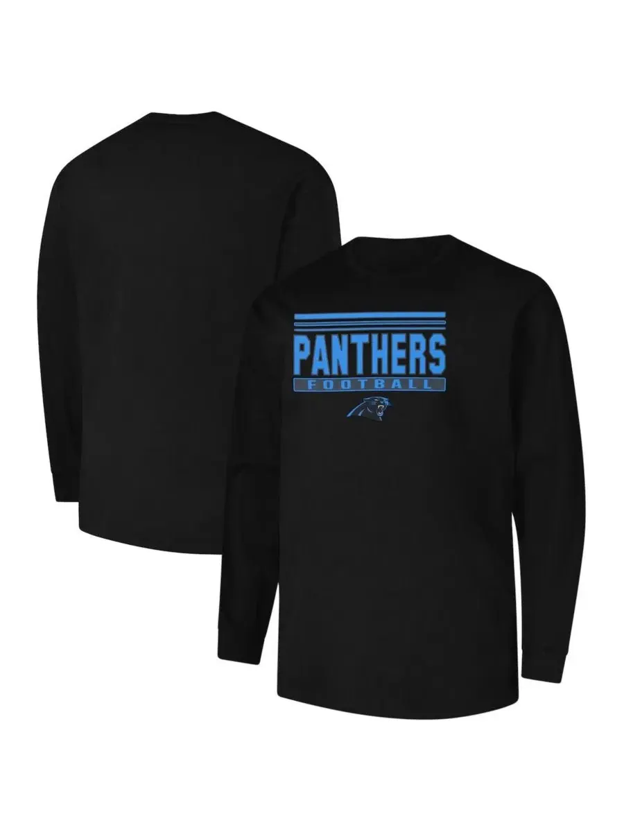 Футболка с длинным рукавом с принтом Carolina Panthers Fanatics