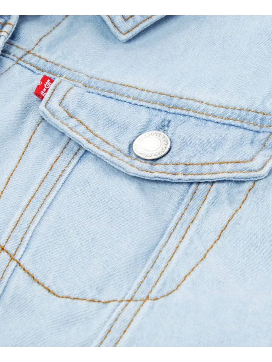 Детская куртка-бомбер с пуговицами спереди, размеры 2T-6X Levi's, Wow Me Over — изображение 3 из 3
