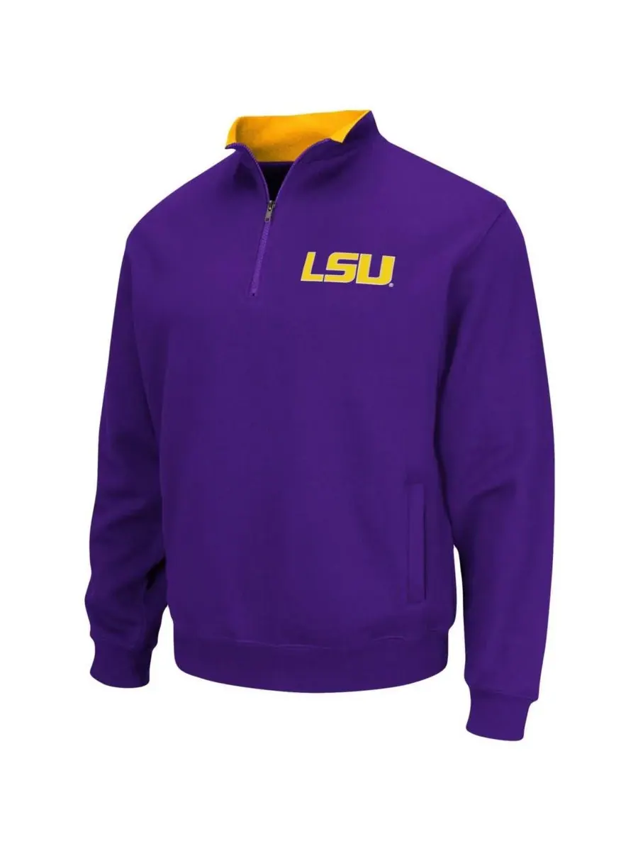 Colosseum Мужская фиолетовая куртка LSU Tigers Tortugas большого размера на молнии — изображение 3 из 3, фиолетовый