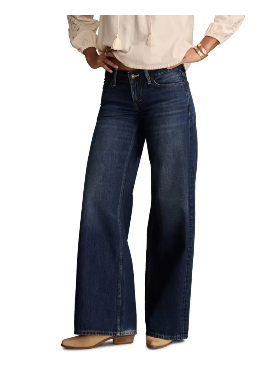 Джинсы с заниженной талией и широкими штанинами, Dark Ink Wash Lucky Brand