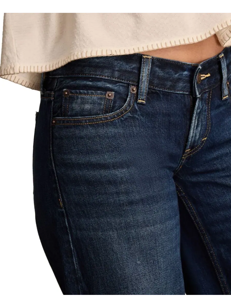 Джинсы с заниженной талией и широкими штанинами, Dark Ink Wash Lucky Brand — изображение 4 из 6