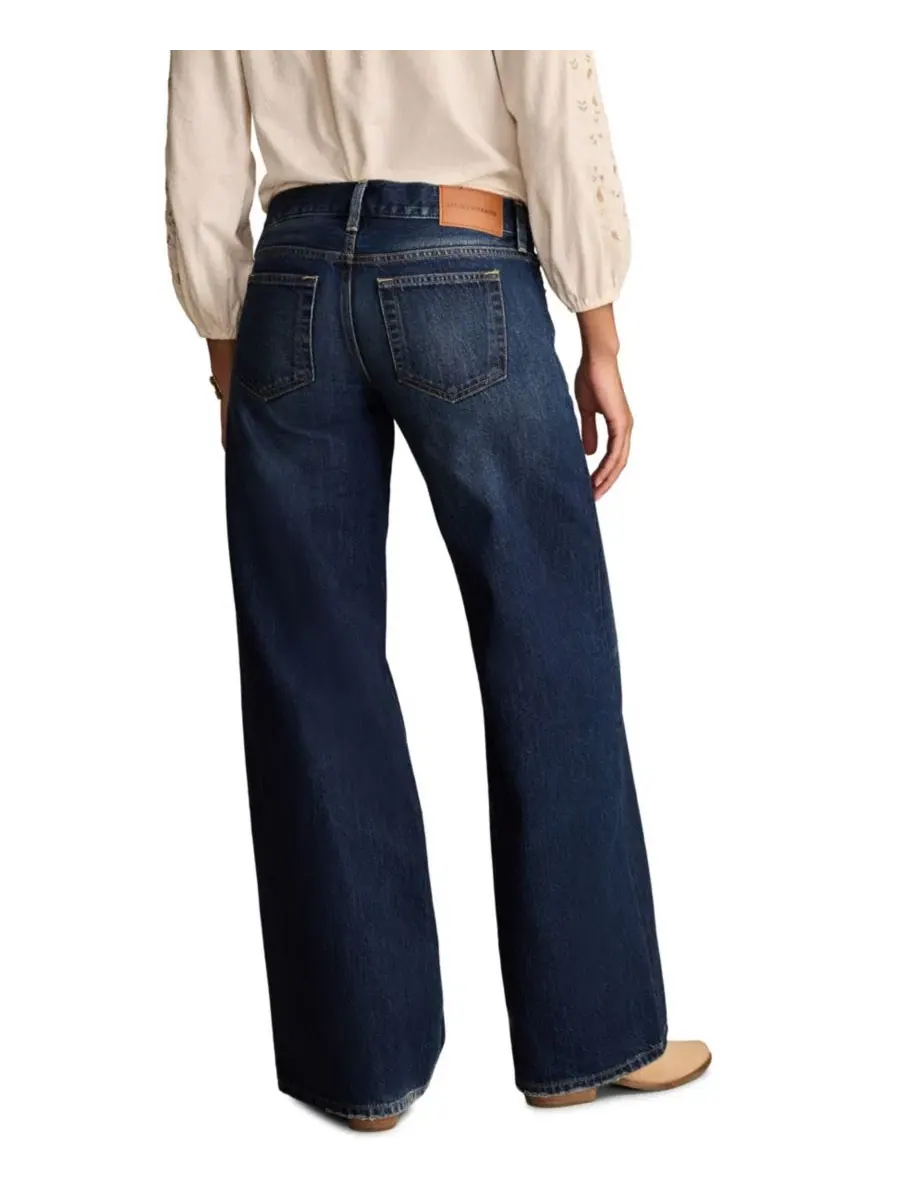 Джинсы с заниженной талией и широкими штанинами, Dark Ink Wash Lucky Brand — изображение 5 из 6