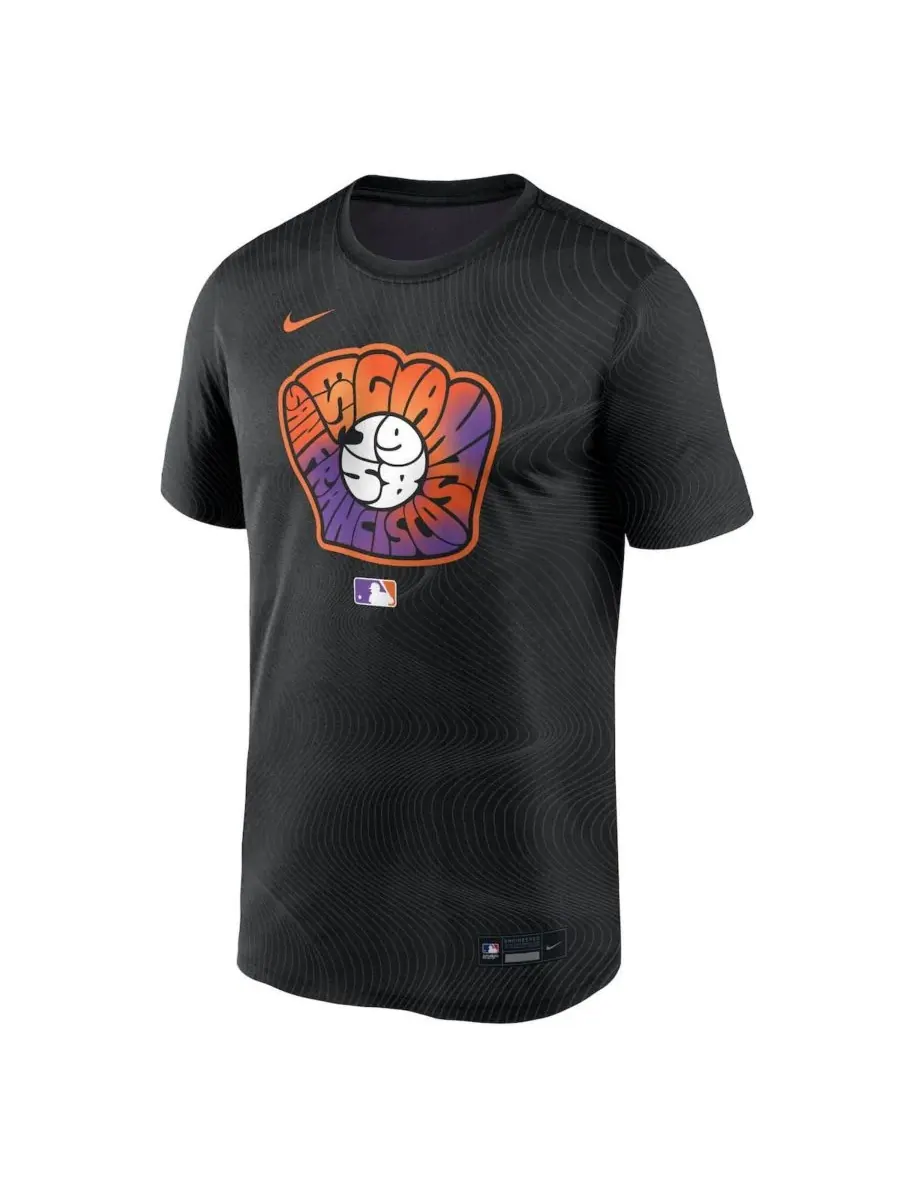 Nike Мужская черная футболка San Francisco Giants 2025 City Connect Authentic Collection Legend — изображение 2 из 3, черный