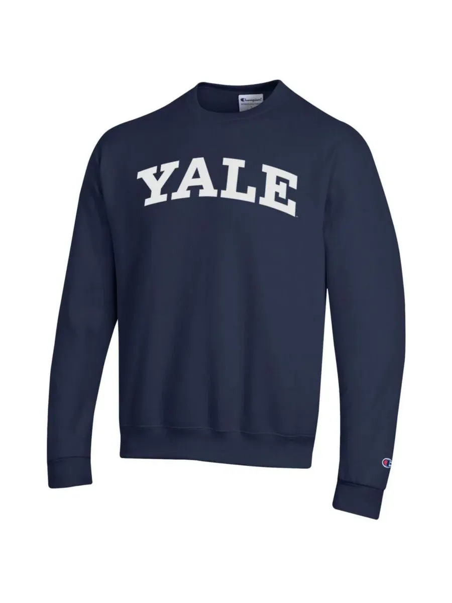 Мужская темно-синяя флисовая толстовка Yale Bulldogs Basic Arch Champion — изображение 2 из 3, темно-синий