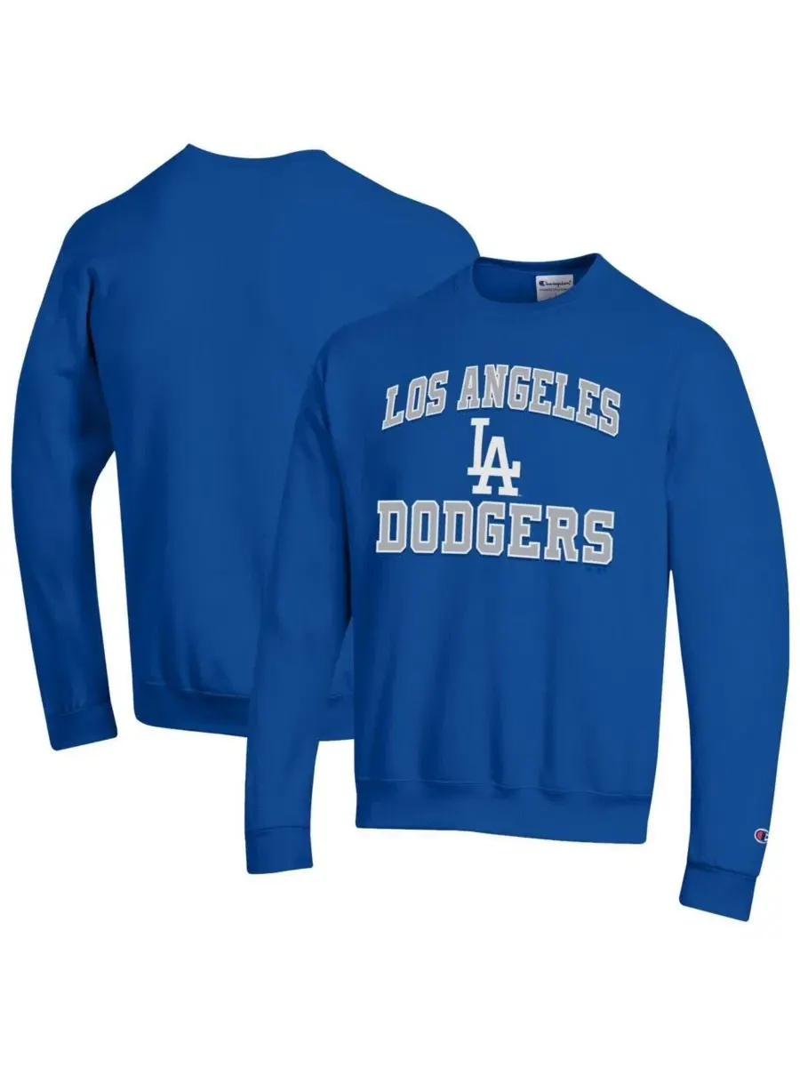 Мужская толстовка Royal Los Angeles Dodgers Heart Soul Powerblend Champion