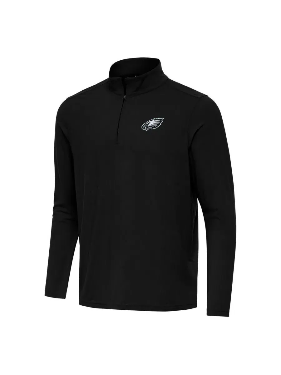 Спортивный пуловер с четверть-застежкой Intent Philadelphia Eagles Antigua