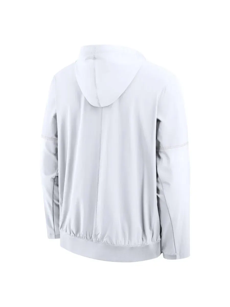Ветровка-анорак с капюшоном Nike Texas Longhorns 2026 Sideline Anorak Half-Zip — изображение 3 из 3, белый оранжевый