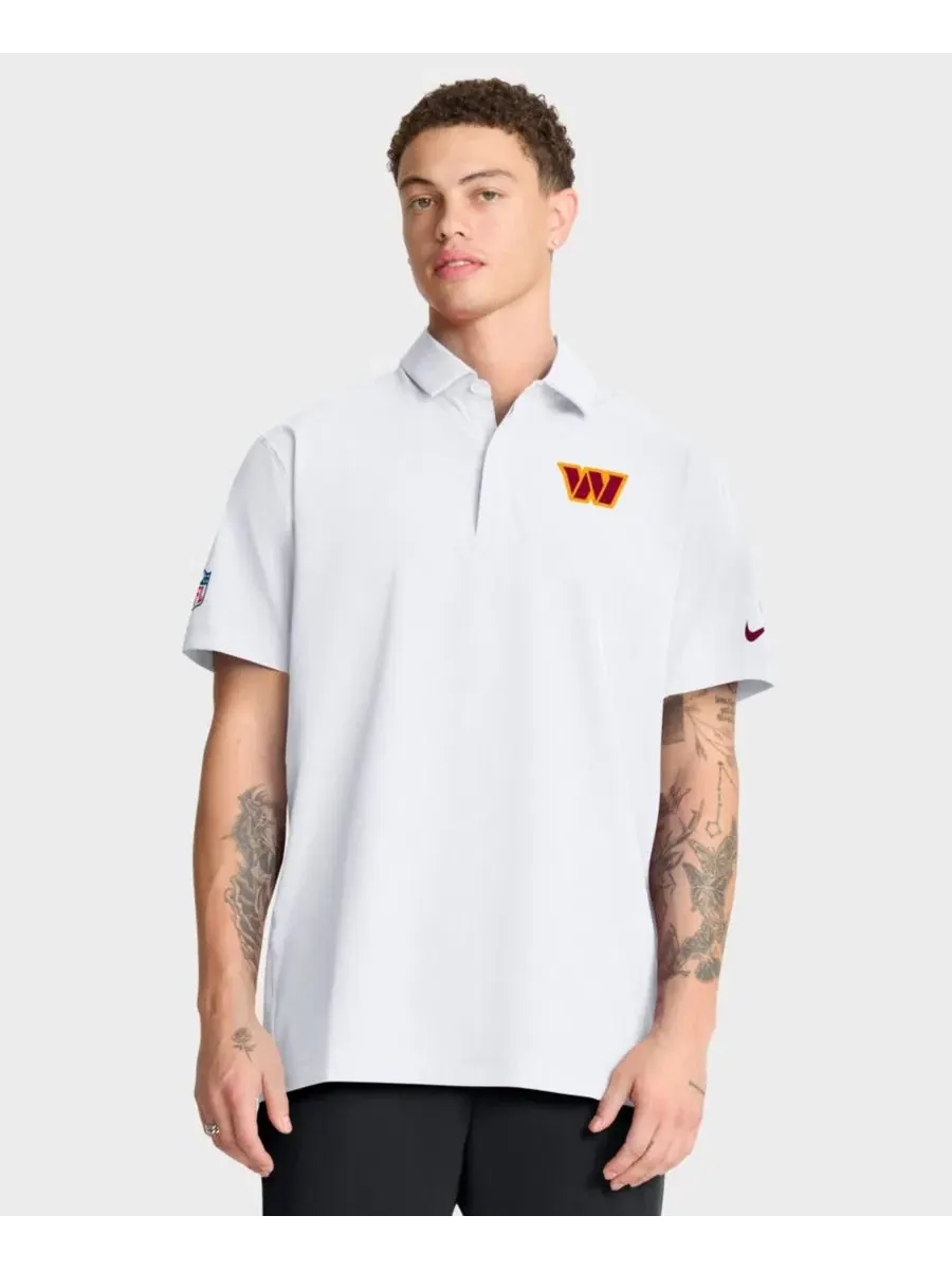 Поло с коротким рукавом Nike Washington Commanders Sideline Woven Dri-FIT