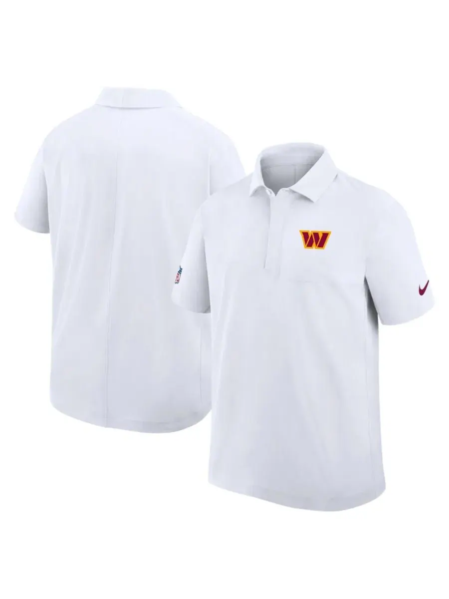 Поло с коротким рукавом Nike Washington Commanders Sideline Woven Dri-FIT — изображение 3 из 5, белый