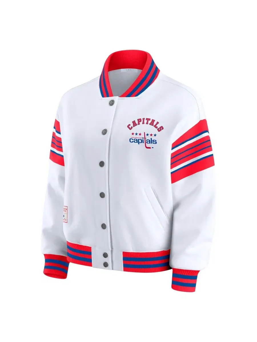 Флисовая куртка-свитшот на полном застежке-молнии Washington Capitals WEAR by Erin Andrews — изображение 2 из 5, красный