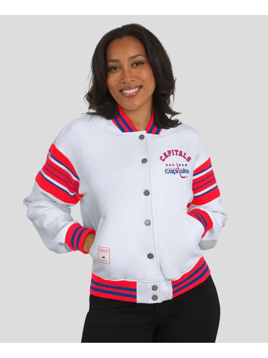 Флисовая куртка-свитшот на полном застежке-молнии Washington Capitals WEAR by Erin Andrews — изображение 4 из 5, красный