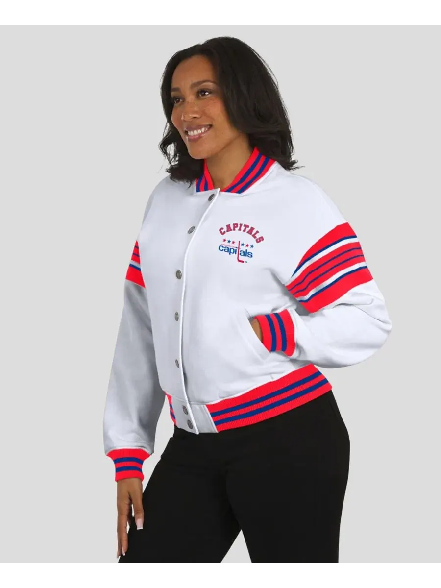 Флисовая куртка-свитшот на полном застежке-молнии Washington Capitals WEAR by Erin Andrews — изображение 5 из 5, красный