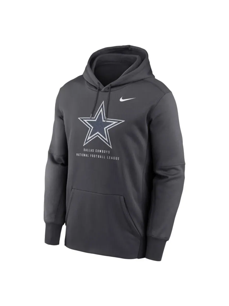 Худи Nike с принтом и капюшоном, Dallas Cowboys Toss Sweep Therma-FIT, серое — изображение 2 из 2, серый
