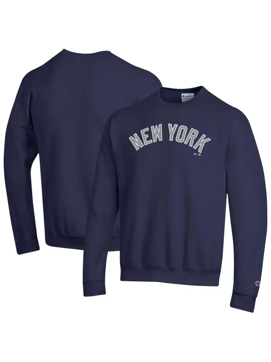 Свитшот мужской с принтом New York Yankees Powerblend Wordmark Champion