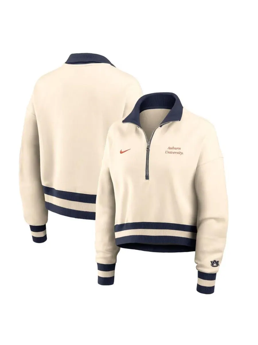 Свитшот с полузамком Legacy Auburn Tigers Nike
