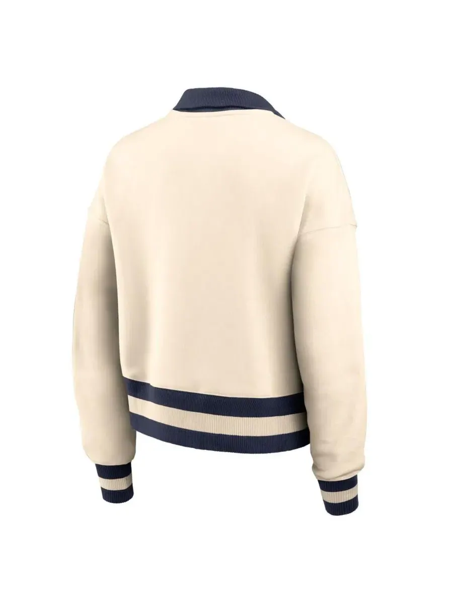 Свитшот с полузамком Legacy Auburn Tigers Nike — изображение 3 из 3, бежевый