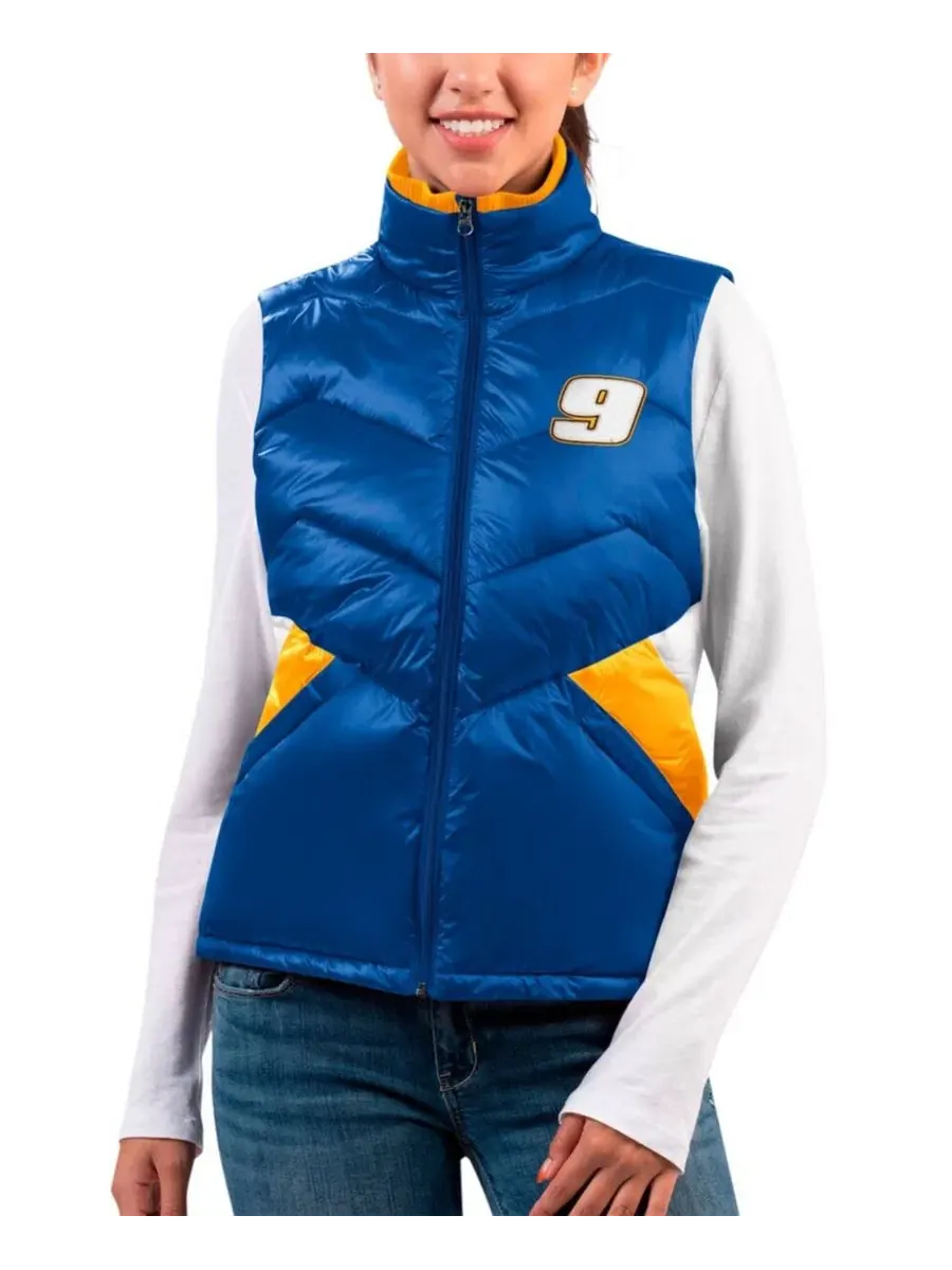 Жилет утепленный женский с вышивкой Chase Elliott, модель Versatile Full-Zip G-III 4Her by Carl