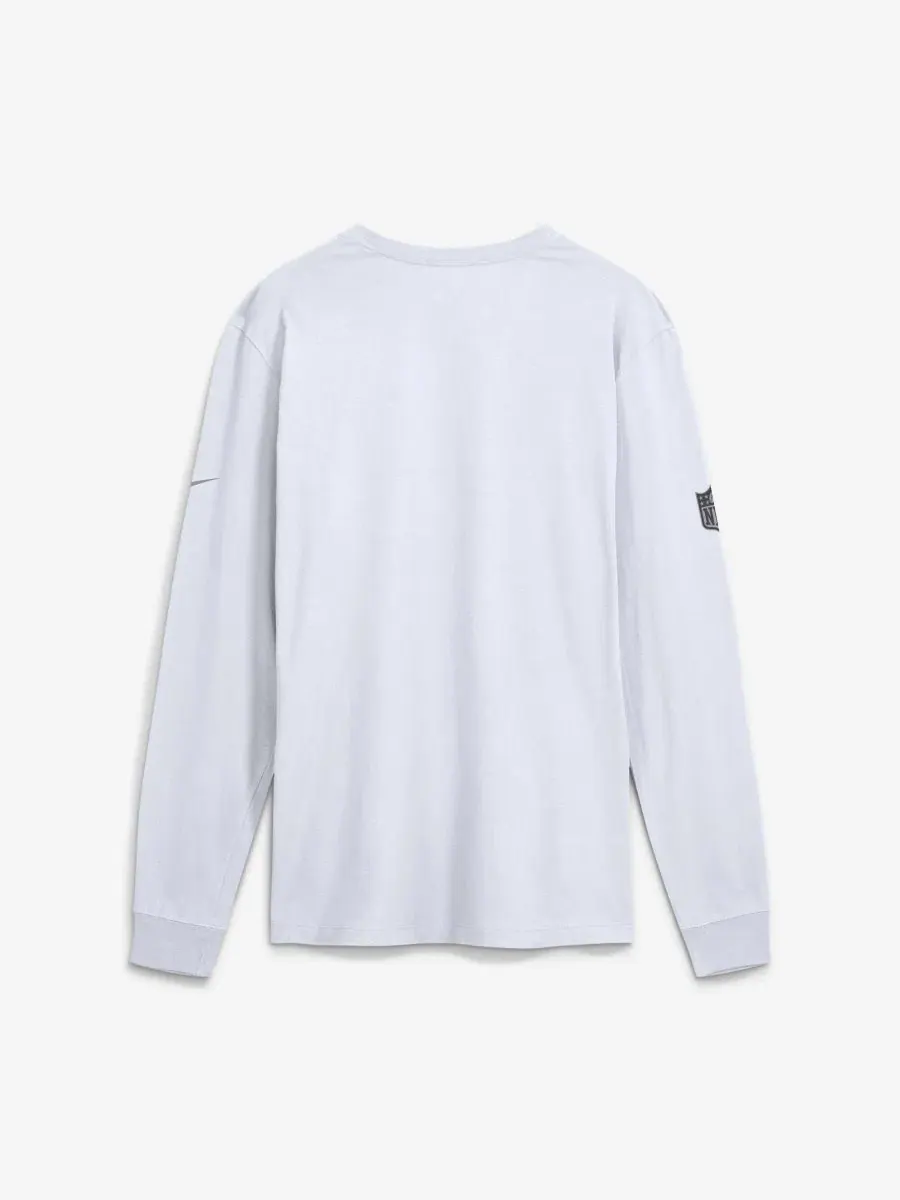 Футболка с длинным рукавом Nike Dri-FIT, с принтом — изображение 2 из 2, белый