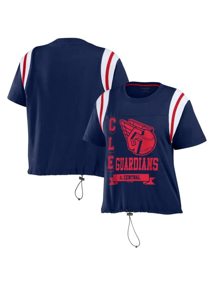 Футболка женская с принтом Cleveland Guardians WEAR by Erin Andrews