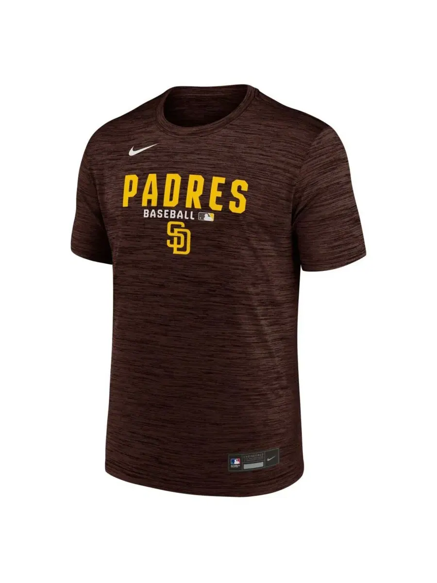 Футболка Nike с принтом San Diego Padres — изображение 2 из 4, коричневый