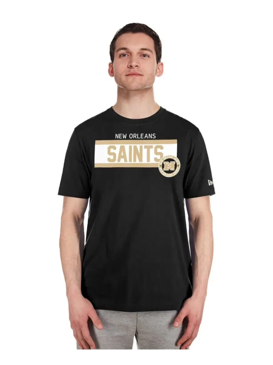 Футболка с принтом 3rd Down New Orleans Saints New Era — изображение 2 из 5, черный