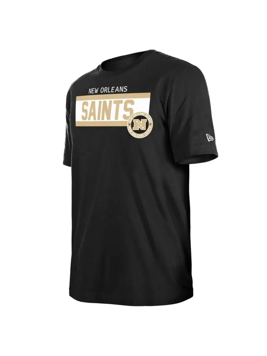 Футболка с принтом 3rd Down New Orleans Saints New Era — изображение 4 из 5, черный
