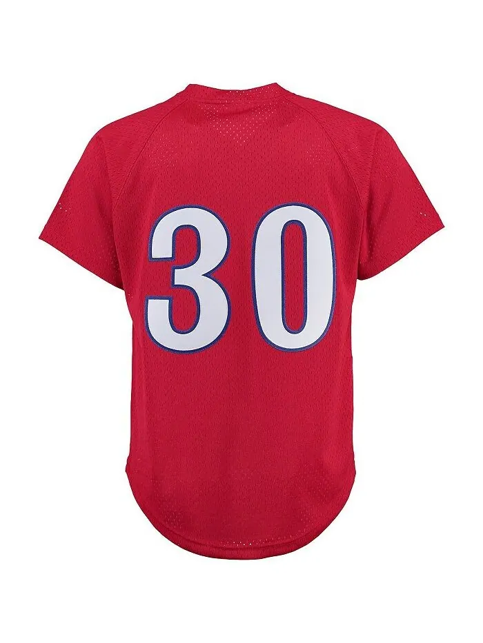 Мужская тренировочная майка Tim Raines Montreal Expos - красная Mitchell & Ness — изображение 4 из 5, красный